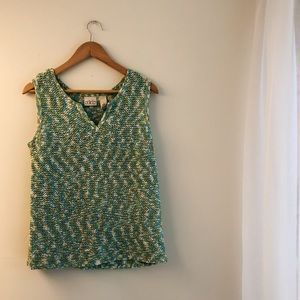 Tri-Color Knit Tank